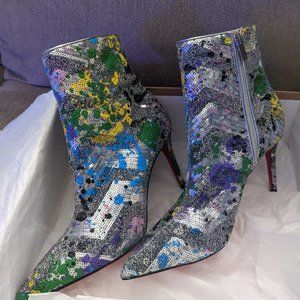 NEW Christian Louboutin So Kate Bootie 85 Splash